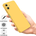 For Samsung Galaxy A06 4G Case Liquid Silicone Anti-Scratch Phone Cover with Hand Strap