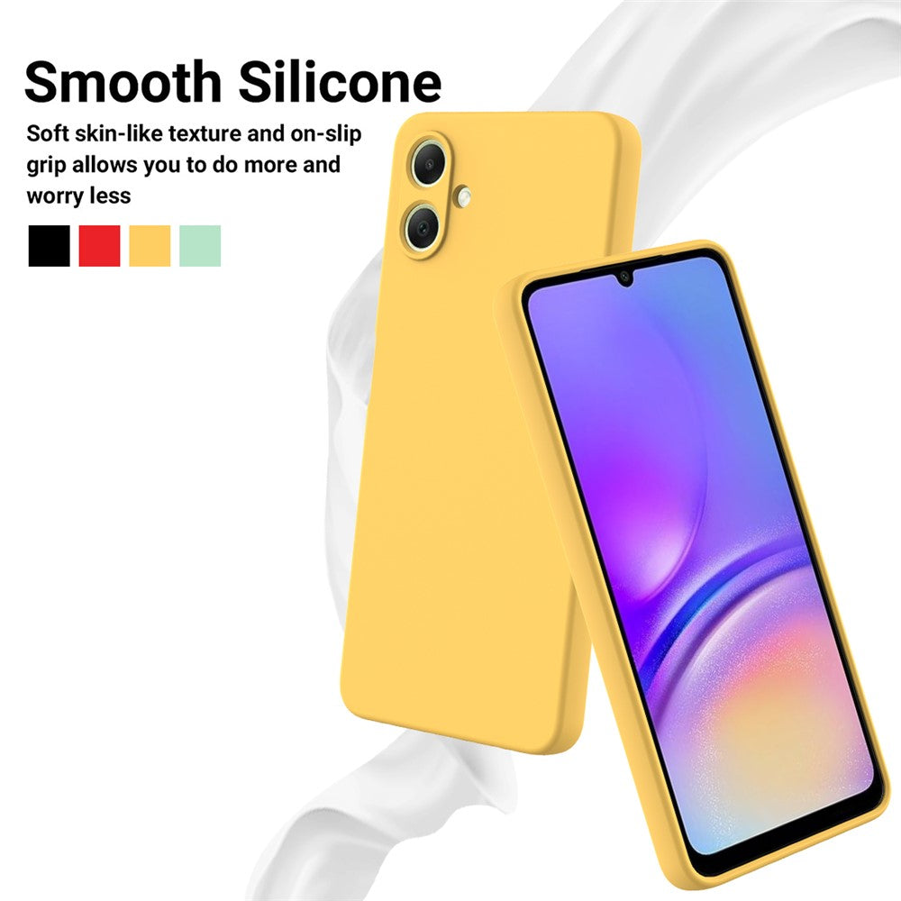 For Samsung Galaxy A06 4G Case Liquid Silicone Anti-Scratch Phone Cover with Hand Strap