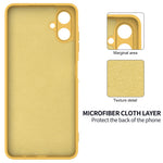 For Samsung Galaxy A06 4G Case Liquid Silicone Anti-Scratch Phone Cover with Hand Strap