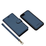 LC.IMEEKE L2-serien til iPhone SE (2022) / SE (2020) / 8 / 7 etui PU-læderpung aftageligt magnetisk telefoncover