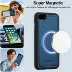 LC.IMEEKE L2-serien til iPhone SE (2022) / SE (2020) / 8 / 7 etui PU-læderpung aftageligt magnetisk telefoncover