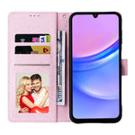 Samsung Galaxy A16 5G / A16 4G-skal RFID-blockerande läderfodral med blomma