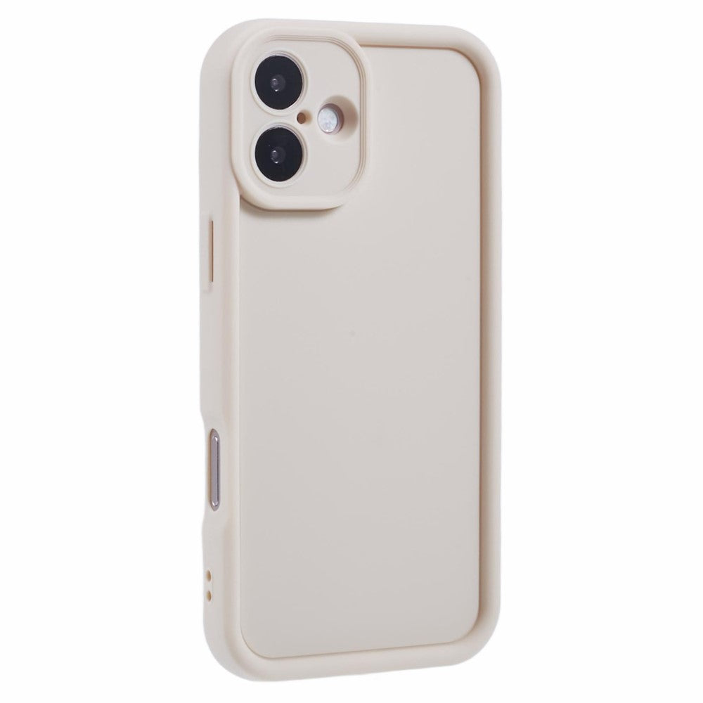 Til iPhone 16 Plus Cover med rillet design, TPU skridsikkert telefoncover