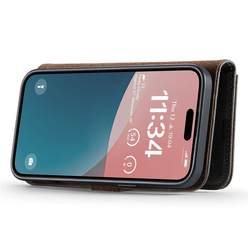 DG.MING til iPhone 16 Cover Aftageligt Splitlæder Telefoncover