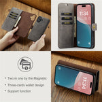 DG.MING til iPhone 16 Cover Aftageligt Splitlæder Telefoncover