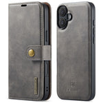 DG.MING til iPhone 16 Cover Aftageligt Splitlæder Telefoncover