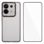 WANLONFENG DKSM-serien för Xiaomi Poco X6 5G / Redmi Note 13 Pro 5G TPU-skal med elektropläterad ram och härdat glas