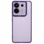 WANLONFENG DKSM Series for Xiaomi Poco X6 5G  /  Redmi Note 13 Pro 5G TPU Case Electroplated Frame with Tempered Glass