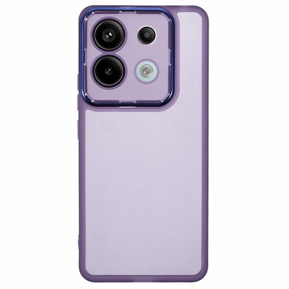 WANLONFENG DKSM-serien för Xiaomi Poco X6 5G / Redmi Note 13 Pro 5G TPU-skal med elektropläterad ram och härdat glas