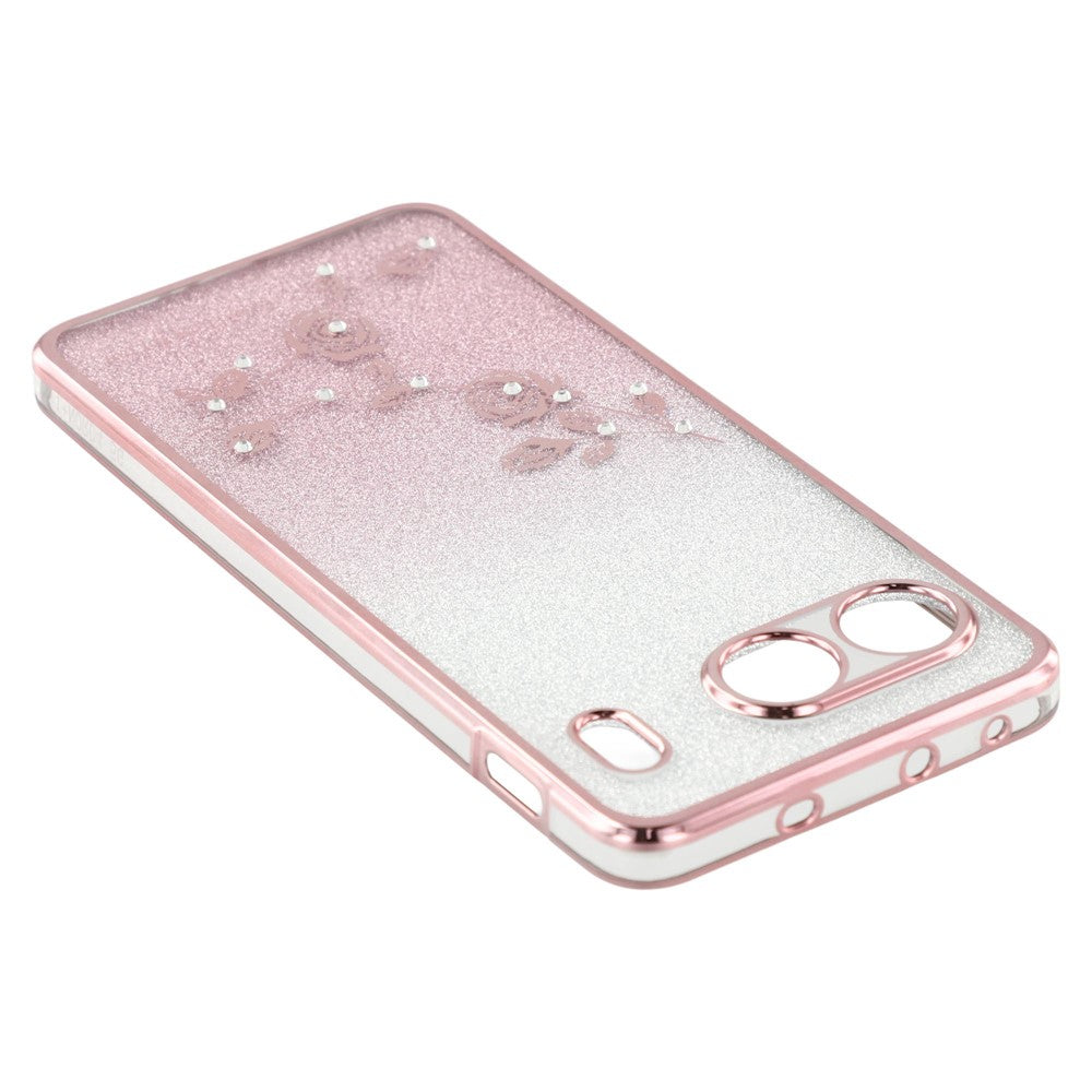 KADEM För OnePlus Nord 4 Skal Ring Stativ TPU Blommor mobilskal Gradient Glitter