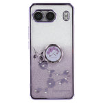 KADEM För OnePlus Nord 4 Skal Ring Stativ TPU Blommor mobilskal Gradient Glitter