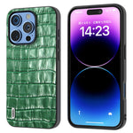 ABEEL For iPhone 16 Pro Max Cases Genuine Cow Leather+PC+TPU Drop-Proof Cell Phone Cover