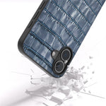 ABEEL For iPhone 16 Cases Genuine Cow Leather+PC+TPU Drop-Proof Cell Phone Cover