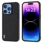 ABEEL For iPhone 16 Pro Cases Genuine Cow Leather+PC+TPU Phone Cover