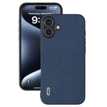 ABEEL For iPhone 16 Cases Genuine Cow Leather+PC+TPU Phone Cover