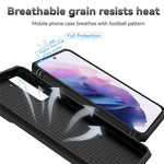 Metallringstödsskal för Samsung Galaxy S21 4G / 5G, Hårt PC + Mjukt TPU-skyddande kameraskal