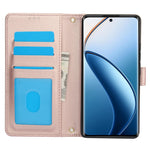 SY-003 For Oppo A60 4G Case PU Leather Stand View Phone Wallet Cover with Hand Strap