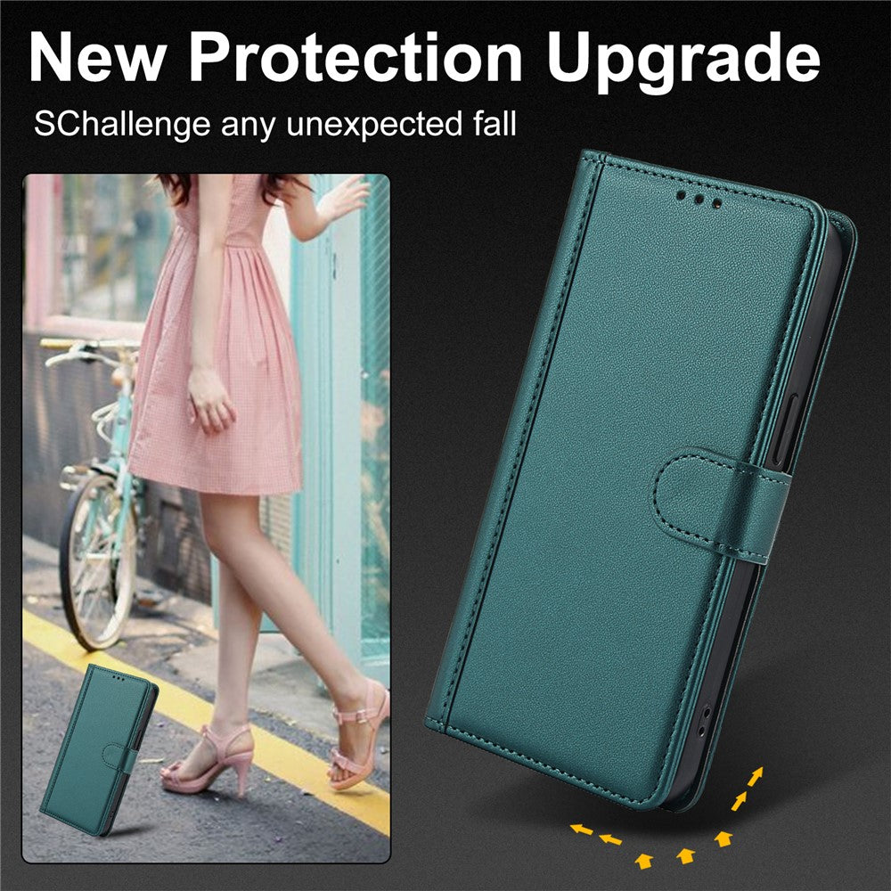 SY-003 til Xiaomi Redmi Note 13 5G / Note 13 5G (Kina), etui af PU-læder med stativ, pung og håndrem