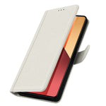 SY-003 For Xiaomi Redmi Note 13 Pro+ 5G Case PU Leather Stand View Phone Wallet Cover with Hand Strap