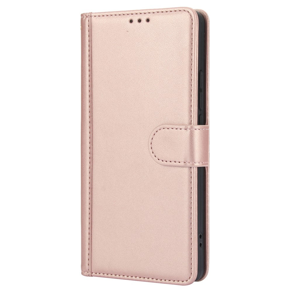 SY-003 For Xiaomi Redmi Note 13 4G Case PU Leather Stand View Phone Wallet Cover with Hand Strap
