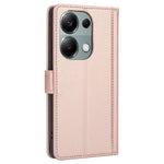 SY-003 For Xiaomi Redmi Note 13 4G Case PU Leather Stand View Phone Wallet Cover with Hand Strap