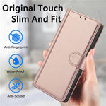 SY-003 For Xiaomi Redmi Note 13 4G Case PU Leather Stand View Phone Wallet Cover with Hand Strap