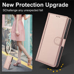 SY-003 For Xiaomi Redmi Note 13 4G Case PU Leather Stand View Phone Wallet Cover with Hand Strap