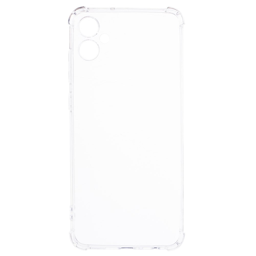 Til Samsung Galaxy A06 4G cover – forstærket, gennemsigtigt TPU-cover med fire hjørner