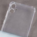 Til Samsung Galaxy A06 4G cover – forstærket, gennemsigtigt TPU-cover med fire hjørner