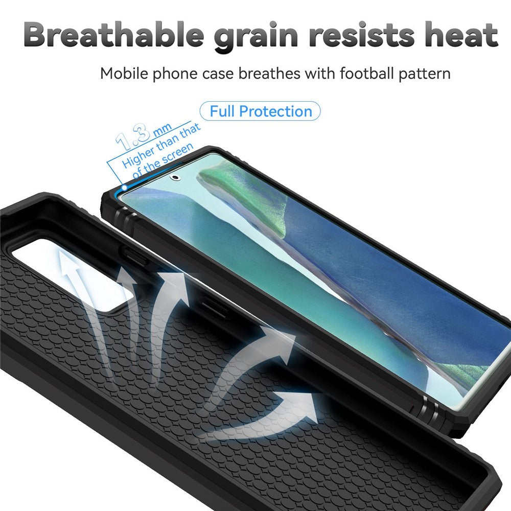 Metal Kickstand Phone Case for Samsung Galaxy Note20 / Note20 5G, Slide Camera Protection Hybrid PC + TPU Cover