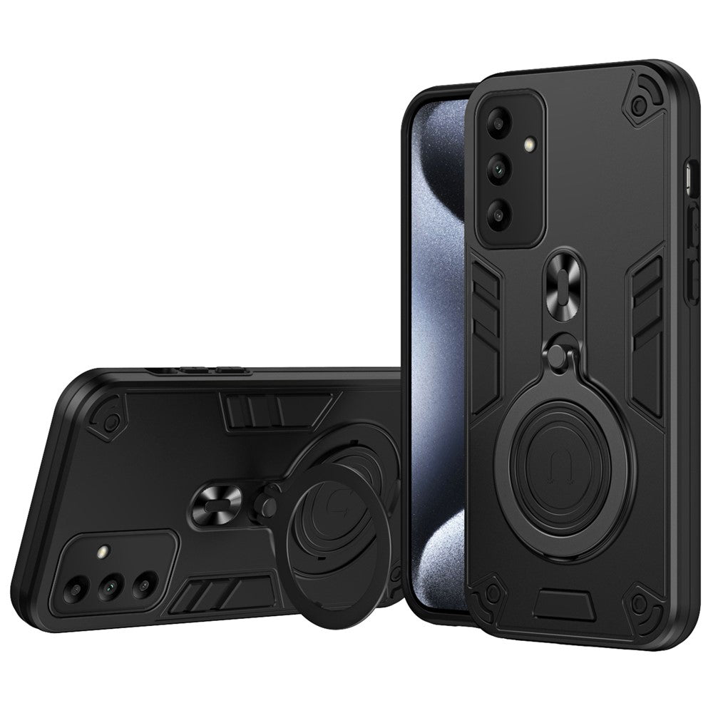 Til Samsung Galaxy A05s 4G Cover Drejelig Støttefod PC+TPU Dropbeskyttende Telefoncover