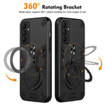 Til Samsung Galaxy A05s 4G Cover Drejelig Støttefod PC+TPU Dropbeskyttende Telefoncover