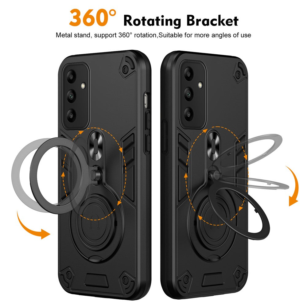 Til Samsung Galaxy A05s 4G Cover Drejelig Støttefod PC+TPU Dropbeskyttende Telefoncover