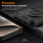 Til Samsung Galaxy A05s 4G Cover Drejelig Støttefod PC+TPU Dropbeskyttende Telefoncover