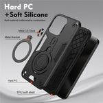 Til Samsung Galaxy A05s 4G Cover Drejelig Støttefod PC+TPU Dropbeskyttende Telefoncover