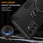 Til Samsung Galaxy A05s 4G Cover Drejelig Støttefod PC+TPU Dropbeskyttende Telefoncover