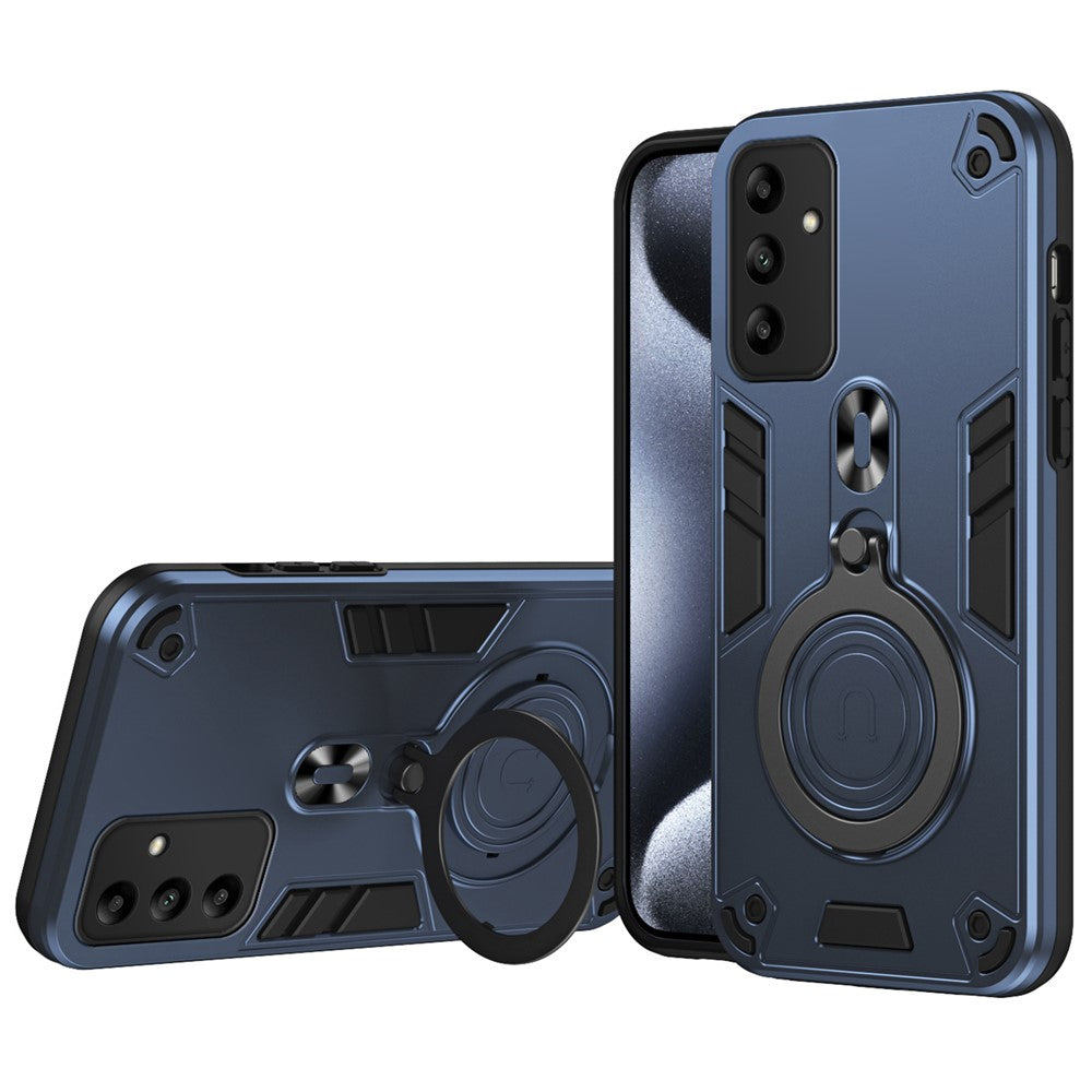 Til Samsung Galaxy A05s 4G Cover Drejelig Støttefod PC+TPU Dropbeskyttende Telefoncover