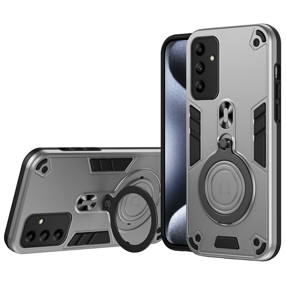 Til Samsung Galaxy A05s 4G Cover Drejelig Støttefod PC+TPU Dropbeskyttende Telefoncover