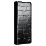 QIALINO För Samsung Galaxy Z Fold6 5G Skal Krokodilstruktur Äkta Koläder Flipfodral