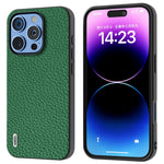 ABEEL For iPhone 16 Pro Case TPU+Genuine Cow Leather Protective Phone Cover