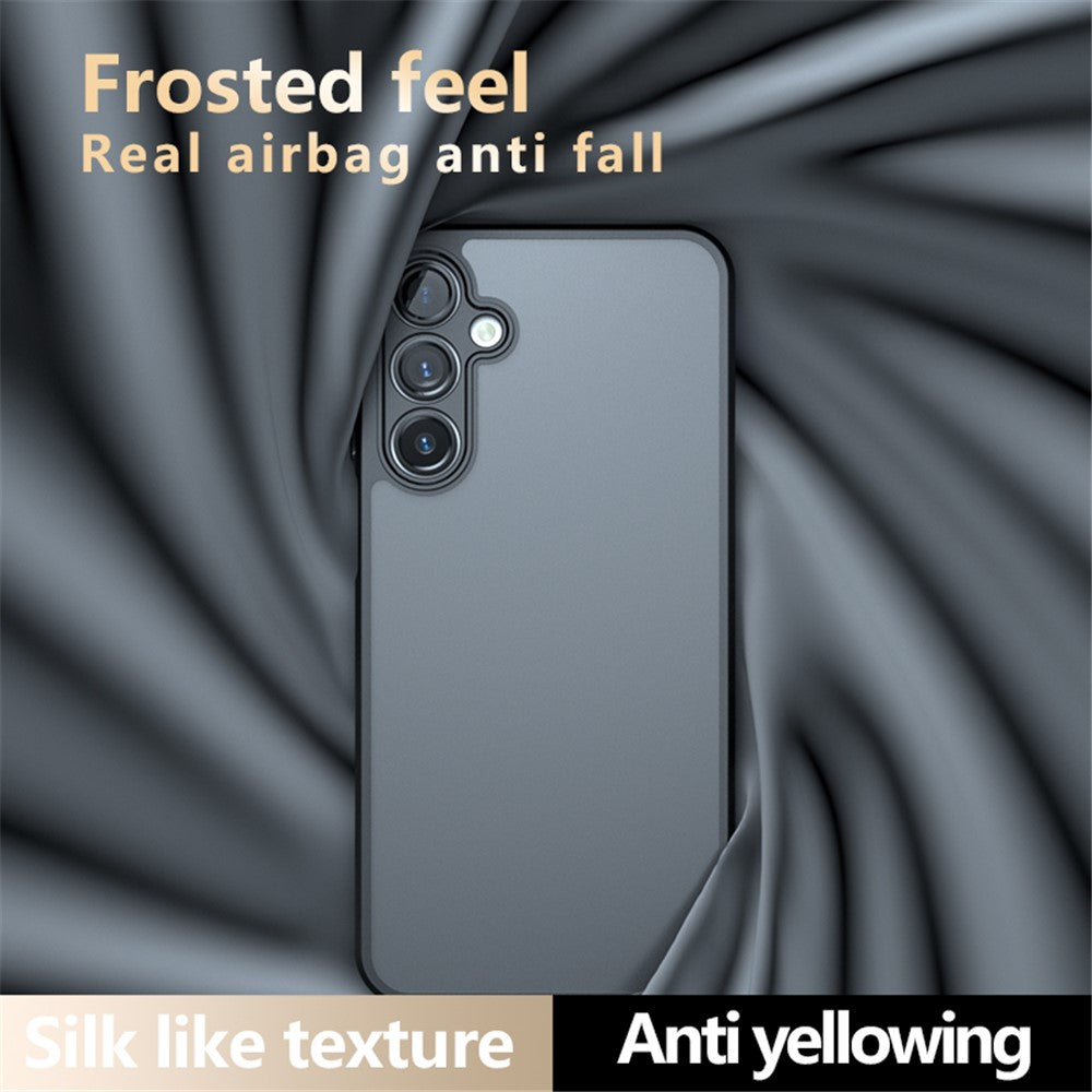 Til Samsung Galaxy A16 5G / A16 4G Cover Skin-Touch TPU + PC Mat Telefon Bagside, Transparent Sort