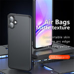 For Samsung Galaxy A06 4G Case Skin-Touch TPU + PC Matte Phone Back Cover, Transparent Black