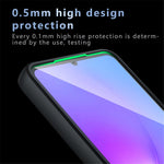 For Samsung Galaxy A06 4G Case Skin-Touch TPU + PC Matte Phone Back Cover, Transparent Black