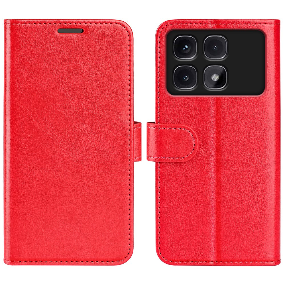 Xiaomi Redmi K70 Ultra Plånboksfodral Crazy Horse Texture Stand Läder mobilskal