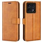 For Xiaomi 14T Stand Case Anti-Scratch Calf Texture Leather Phone Cover