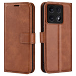For Xiaomi 14T Stand Case Anti-Scratch Calf Texture Leather Phone Cover