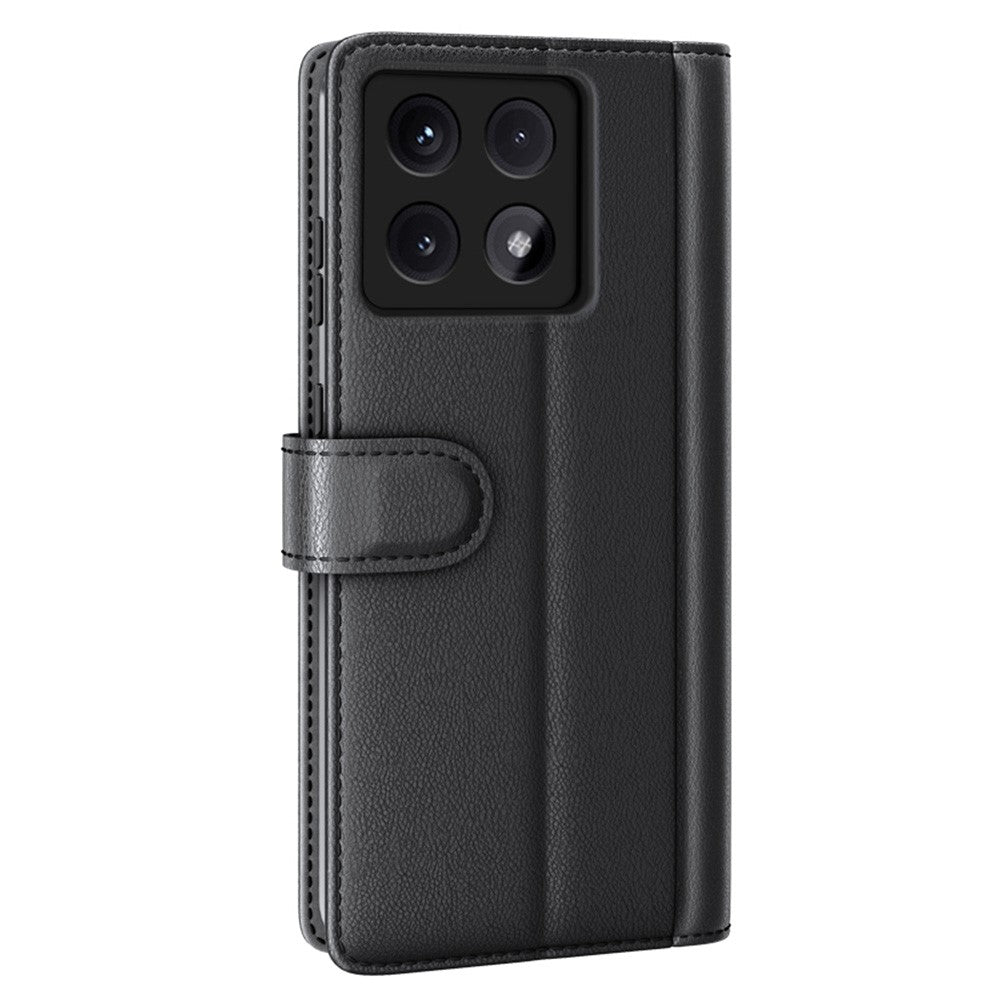 For Xiaomi 14T Pro Case Genuine Split Leather Phone Cover with Wallet Stand