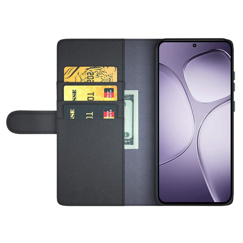 For Xiaomi 14T Pro Case Genuine Split Leather Phone Cover with Wallet Stand