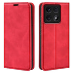 Xiaomi 14T Pro-skal med skin-touch-funktion i läder, plånbok och mobilfodral