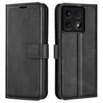 For Xiaomi 14T Pro Stand Case Anti-Scratch Calf Texture Leather Phone Cover
